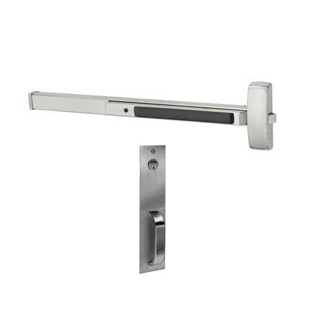 Sargent 56-12-8804-G-PSB-US32D-LHR 48in L Rim Exit Device, Electric Latch, PSB Trim, Key Retracts, 32D 56128804GPSBUS32DLHR
